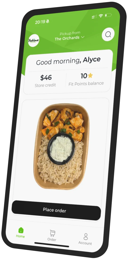 Yakima Fit Foods app preview