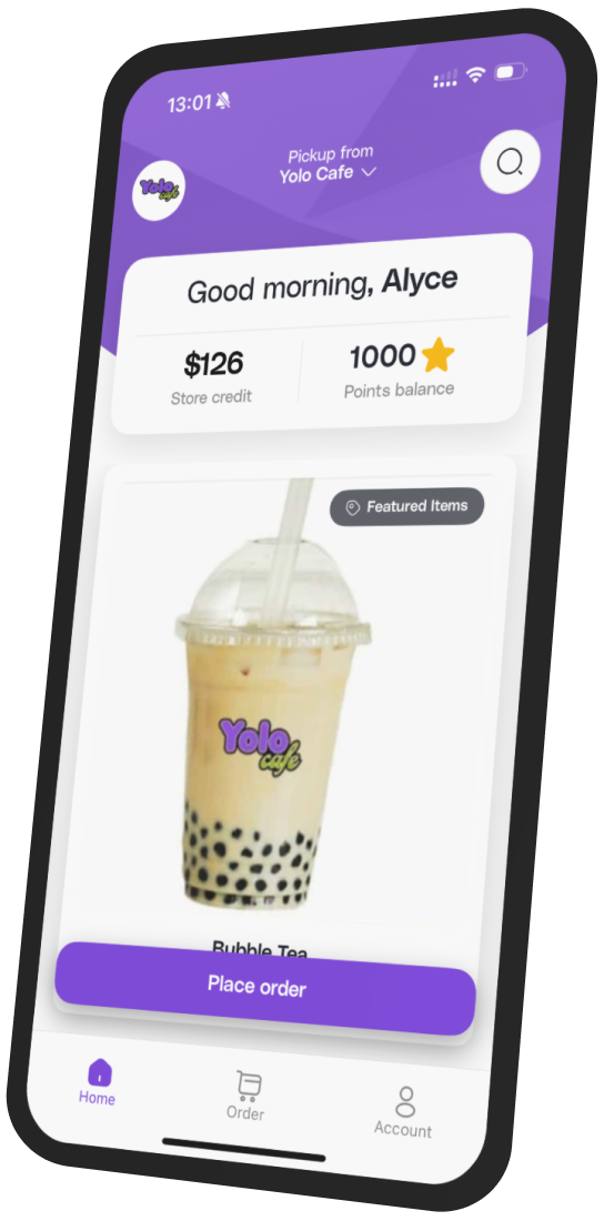 YOLO Cafe app preview