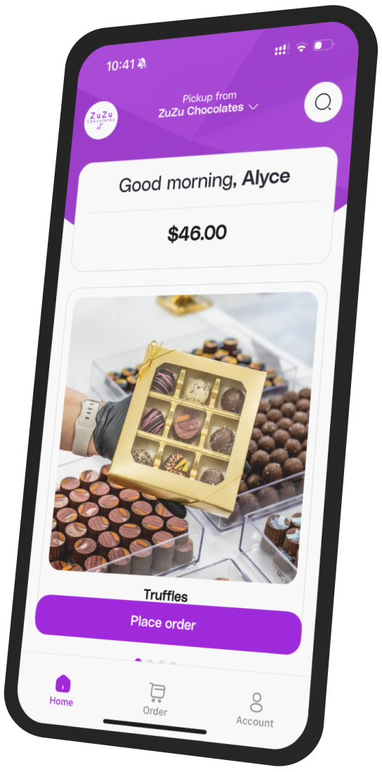 ZuZu Chocolates app preview