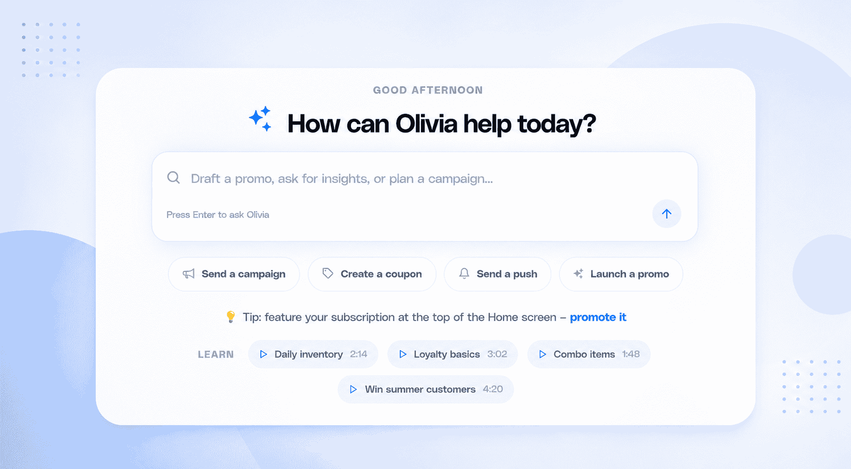 Product Updates: New Home Page, Loyalty Games, Block Orders, and More