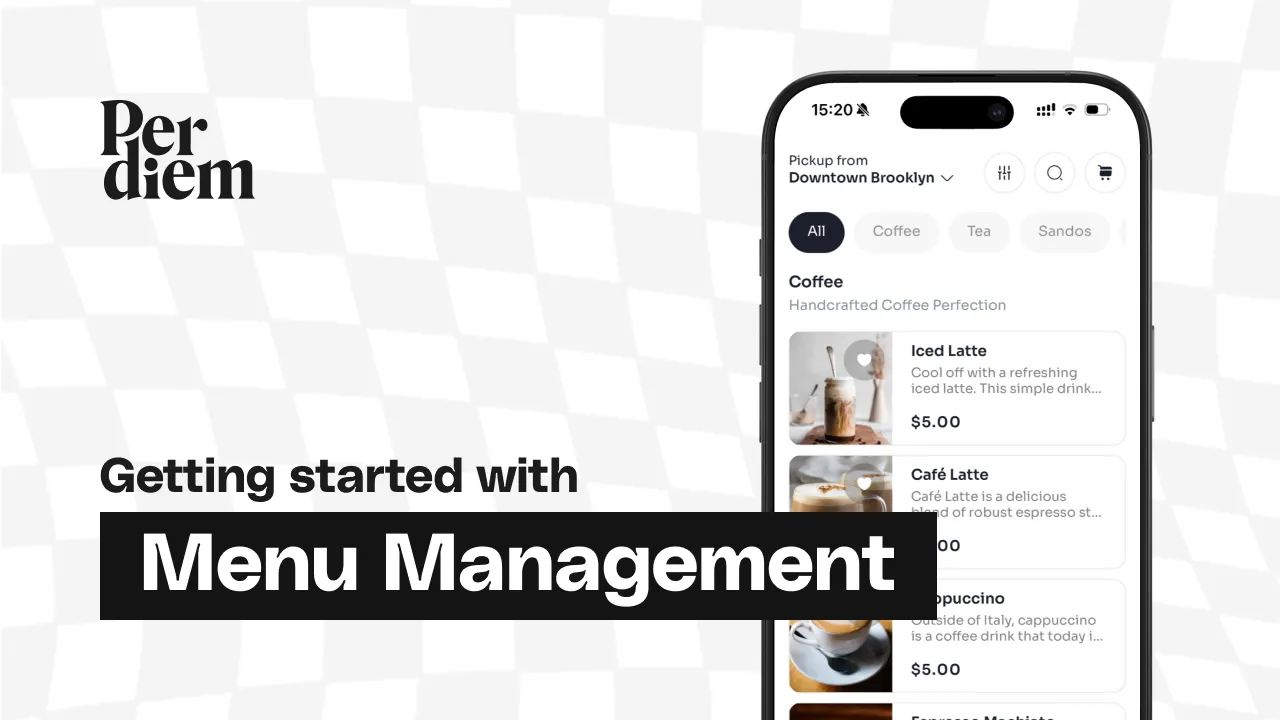  Complete Menu Management Guide for Square Merchants Using Per Diem