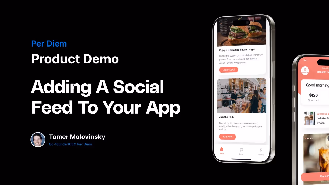 Create a Starbucks-Style Activity Feed for Your Store in Per Diem