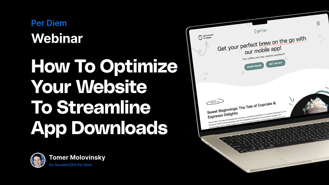 Optimize Your Coffee Shop's Website for More App Downloads